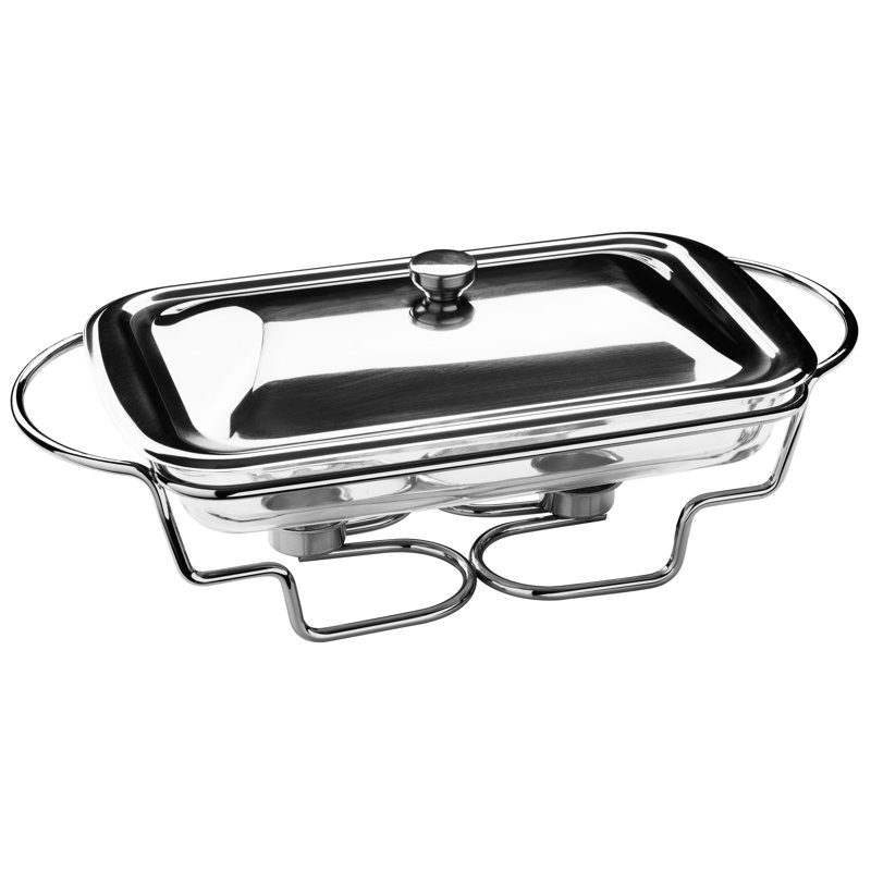All Home Rectangle Stainless Steel Food Warmer with Marinex Glass Dish & Reviews Wayfair.co.uk